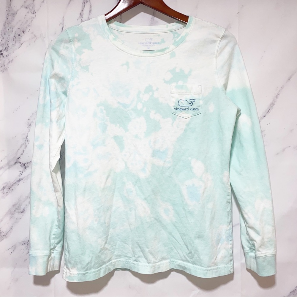 Vineyard Vines Custom Bleach Tie-Dye Long Sleeve